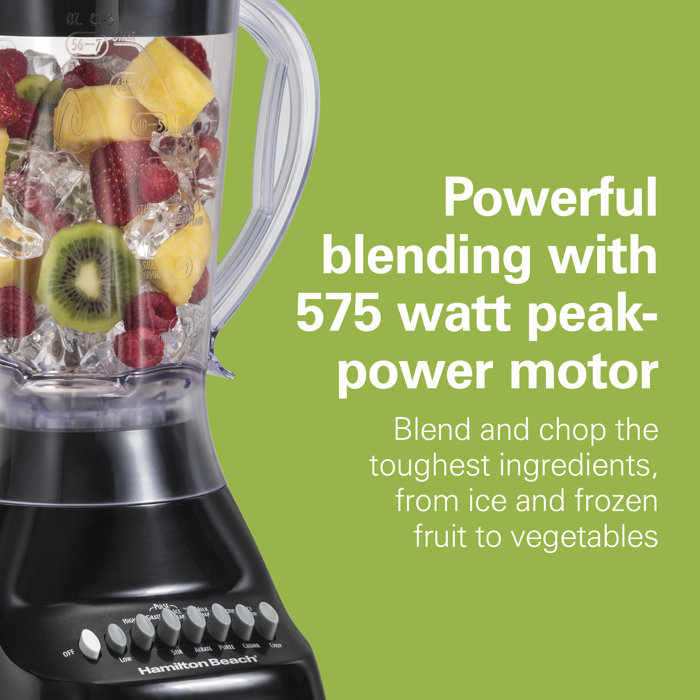 Hamilton Beach® Smoothie Blender 56 oz. Jar 10 Speeds Black & Reviews